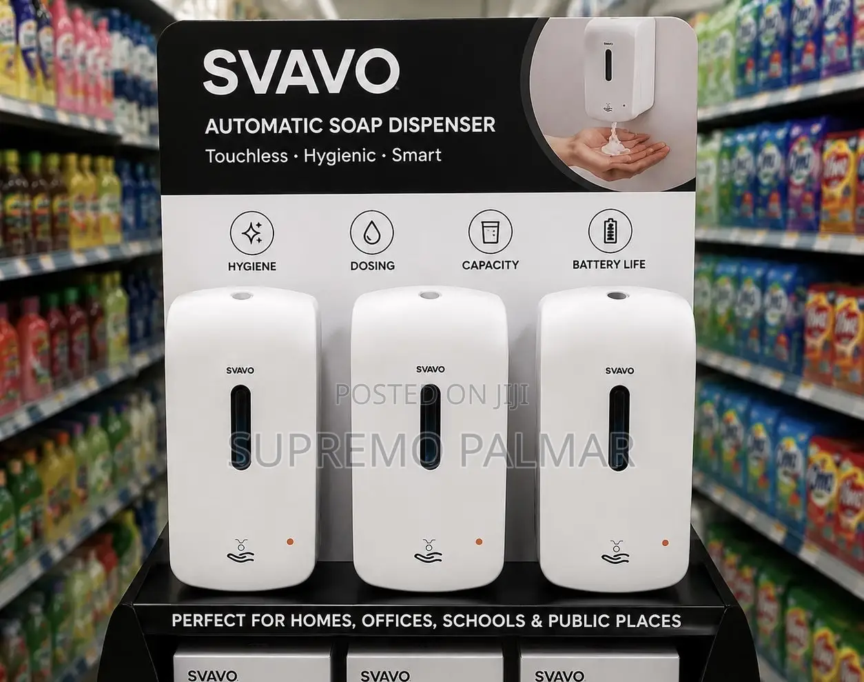 Original SVAVO 1000ml Automatic Sensor Soap Dispenser – Wall Mounted