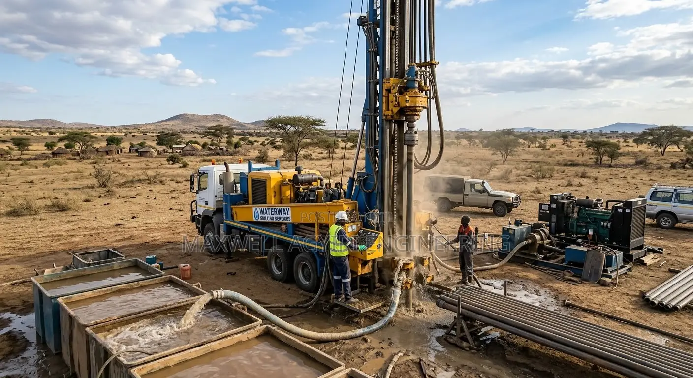 Community Borehole Drilling Masters in Senya Beraku
