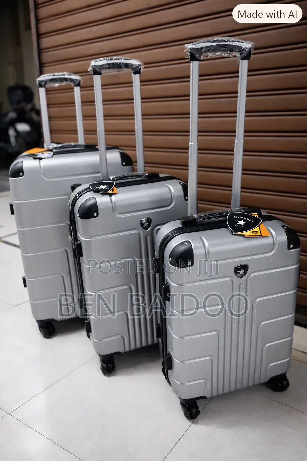 3-Piece Luggage 3in1 Travel Bags (Smooth Wheels)