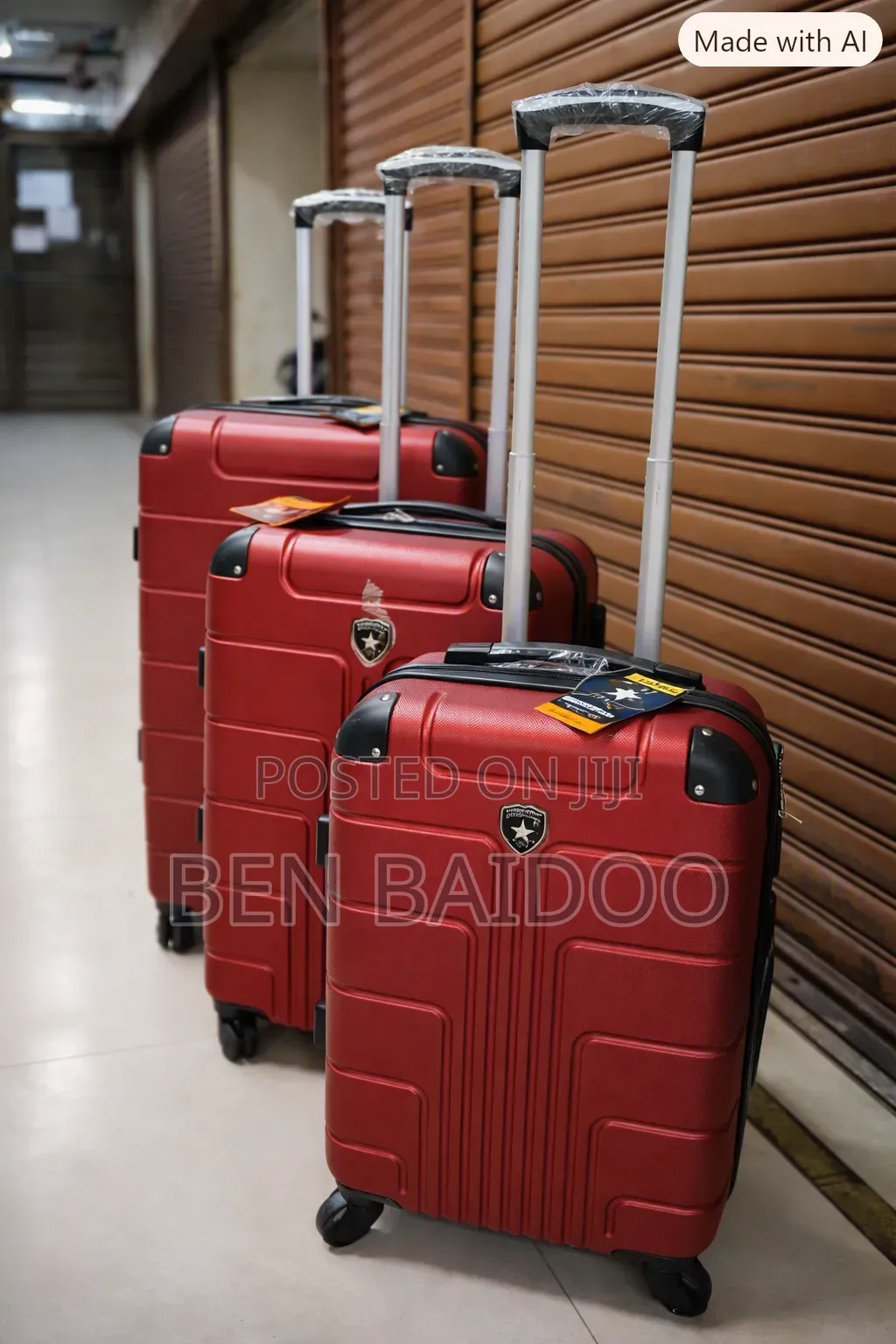 3-Piece Luggage 3in1 Travel Bags (Smooth Wheels)