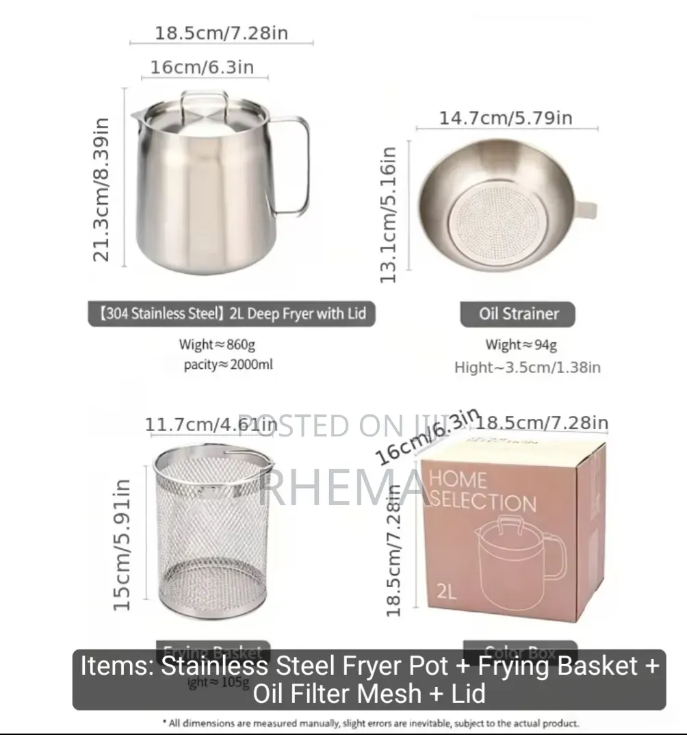 Deep Fryer and Oit Strainer