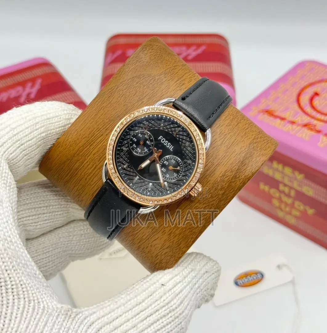 Black Chrome Fossil Watch