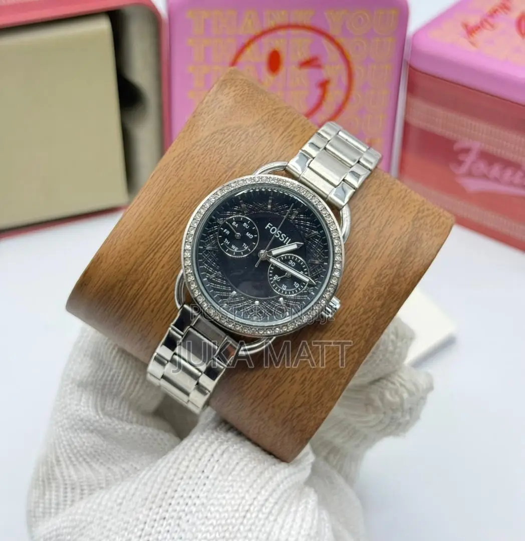 Silver Chain Fossil Watch
