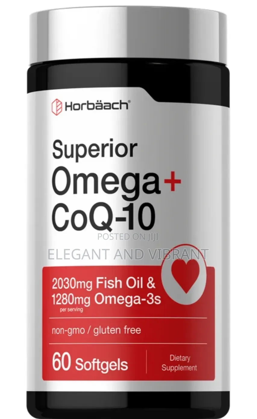 Omega 3 With EPA and DHA + Co Q10 Ubiquinone Complex With Vitamin D E