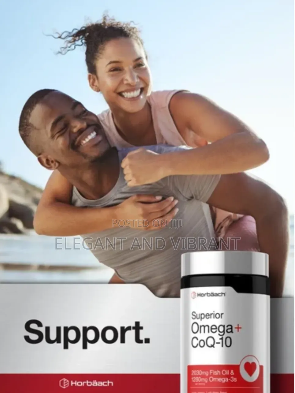 Omega 3 With EPA and DHA + Co Q10 Ubiquinone Complex With Vitamin D E