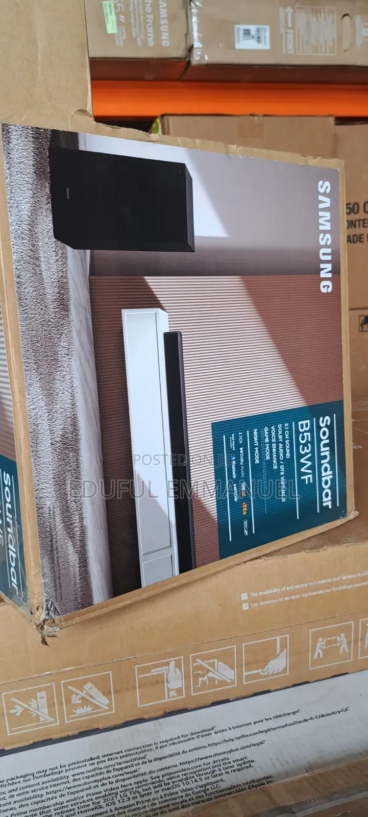 Samsung B53WF Soundbar 2.1ch 360Watts DTS Virtual X. Wireless
