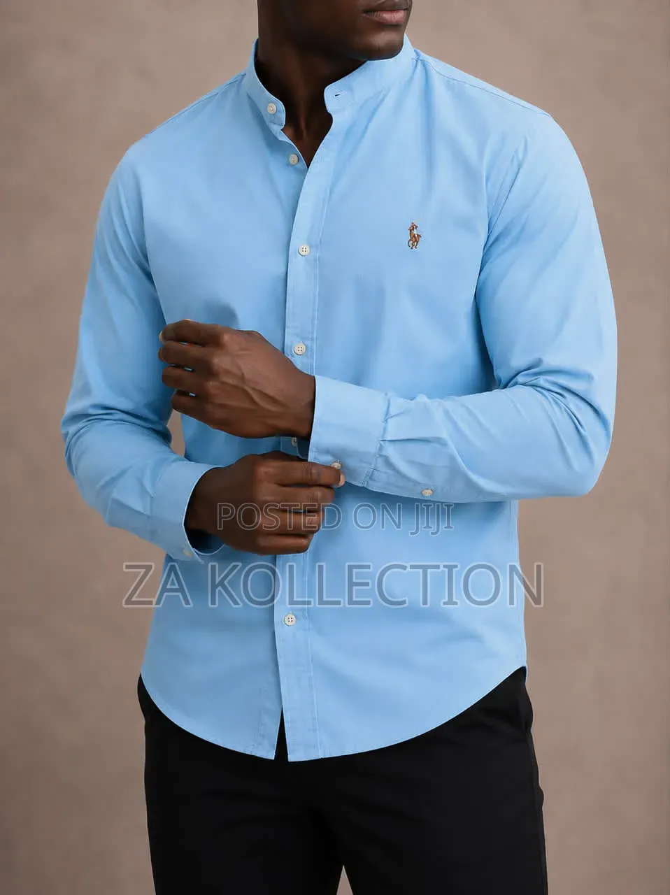 High Quality Plain Polo Chinese Neck Shirt