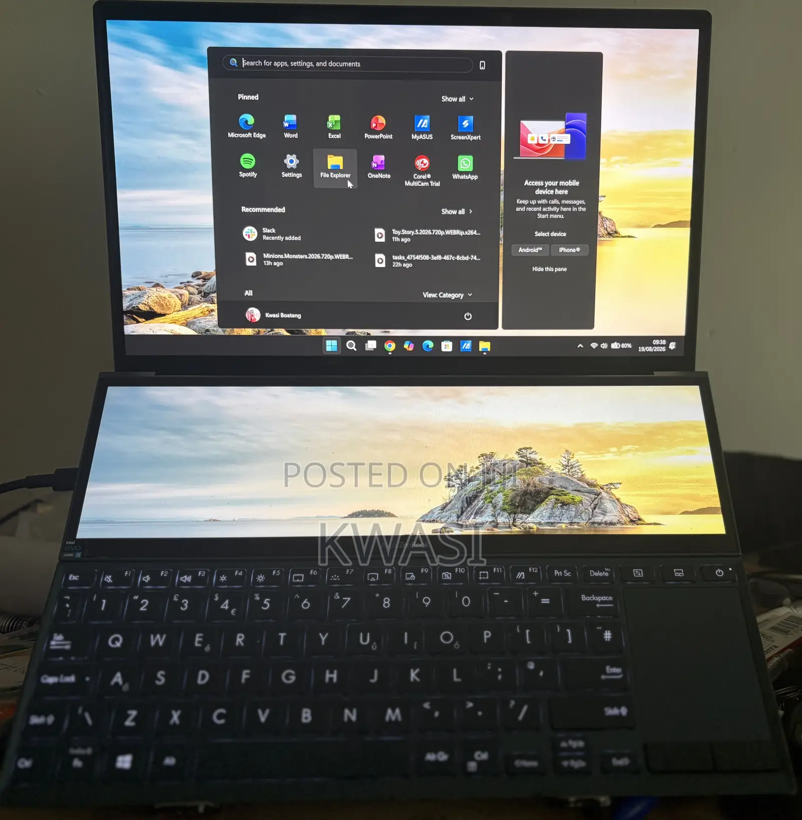 Laptop Asus Zenbook Duo 16GB Intel Core i5 SSD 512GB