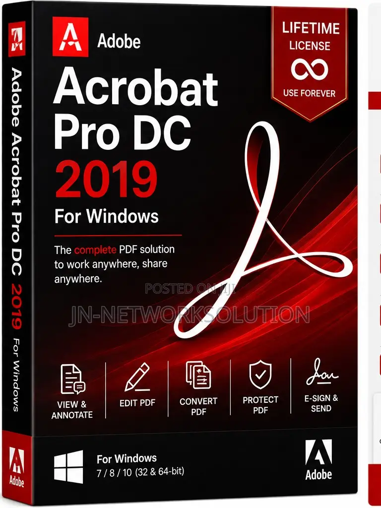 Adobe Acrobat Pro DC 2019 for Windows (Lifetime)