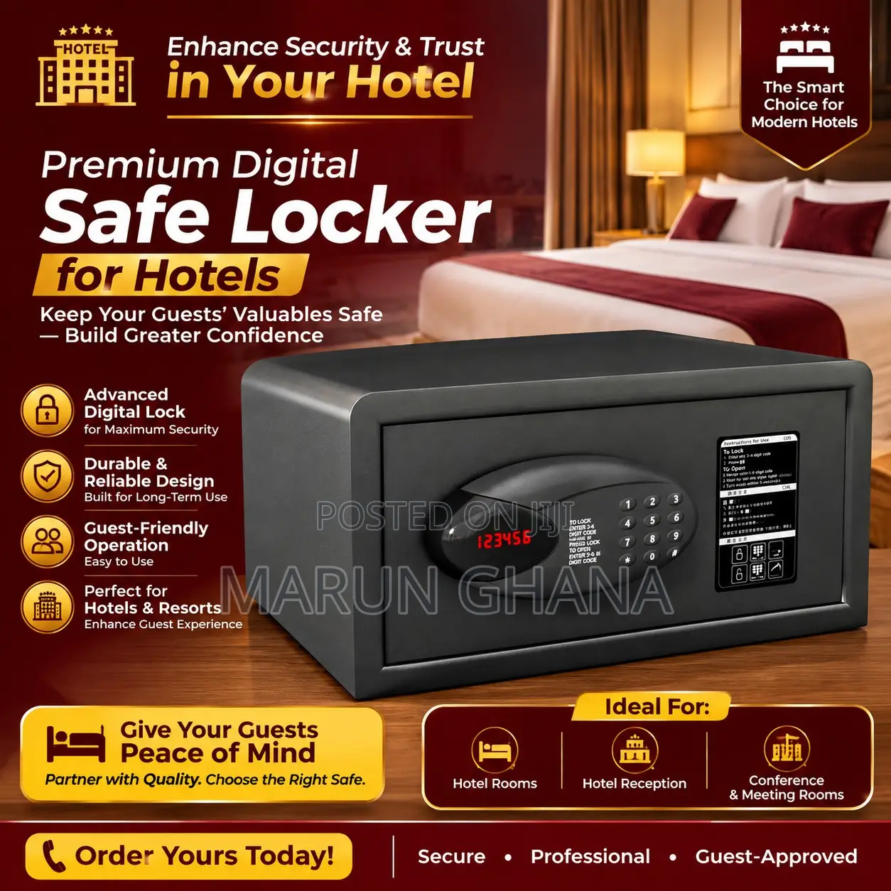 Premium Digital Safe Locker for Hotels