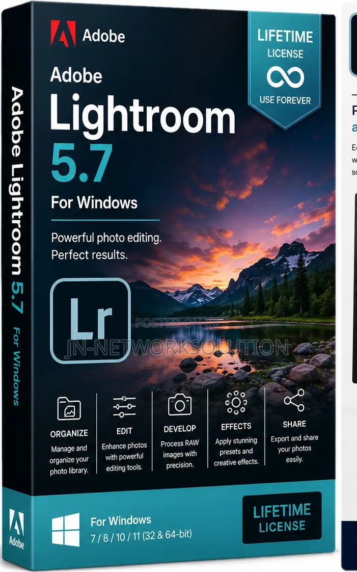 Adobe Lightroom 5.7 for Windows (Lifetime)
