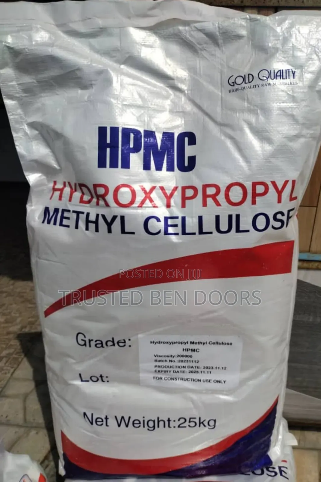 Quality Tile Chemical HPMC for Tiles and Making Soap (25kg)