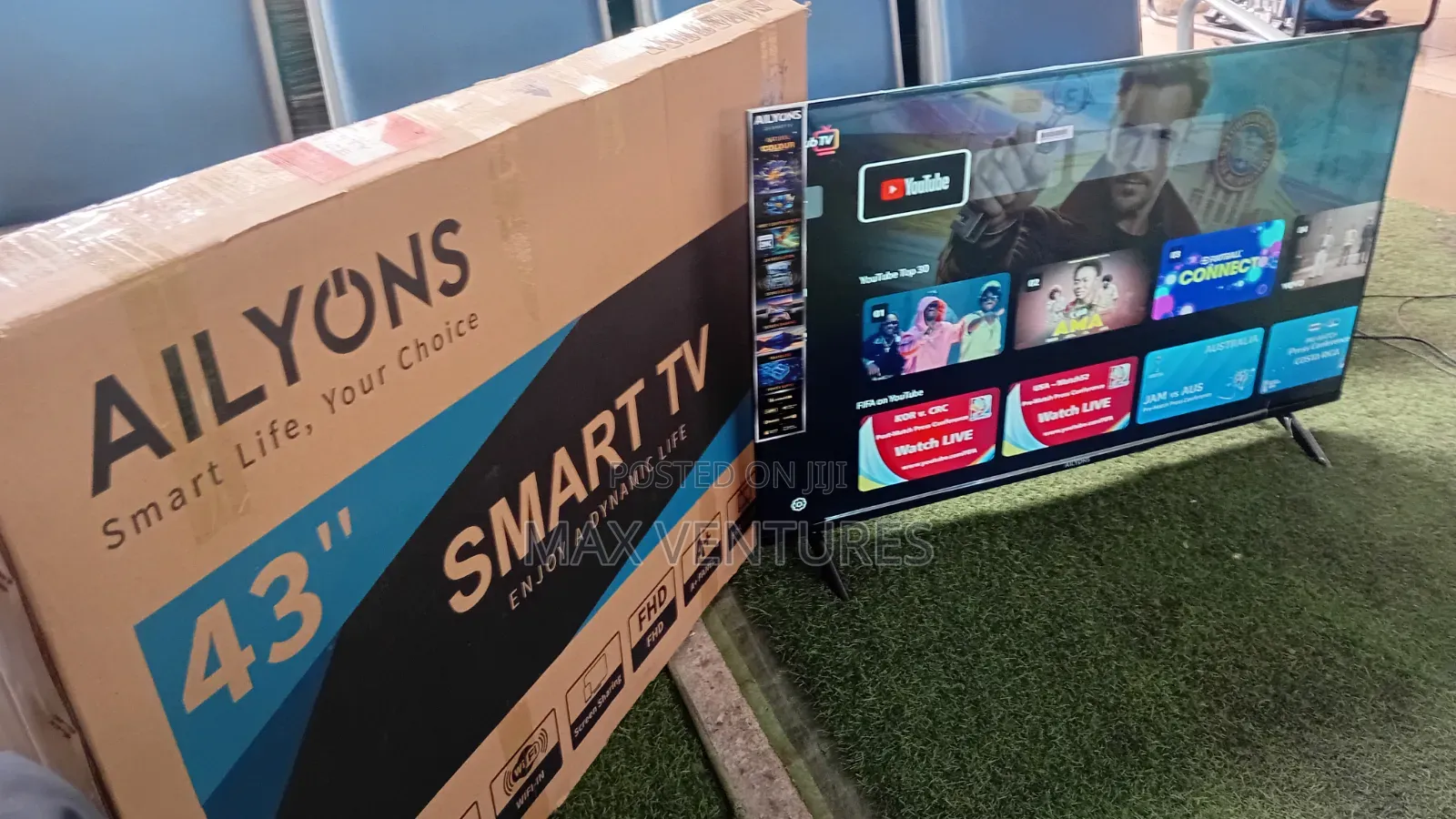Ailyons 43" Smart TV – Stunning Picture, SmaFeatures Big 43inches