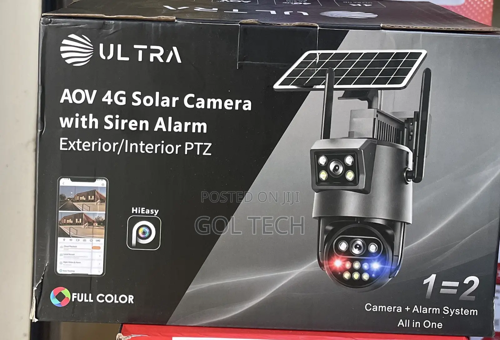Ultra AOV Solar Camera With Siren Alarm