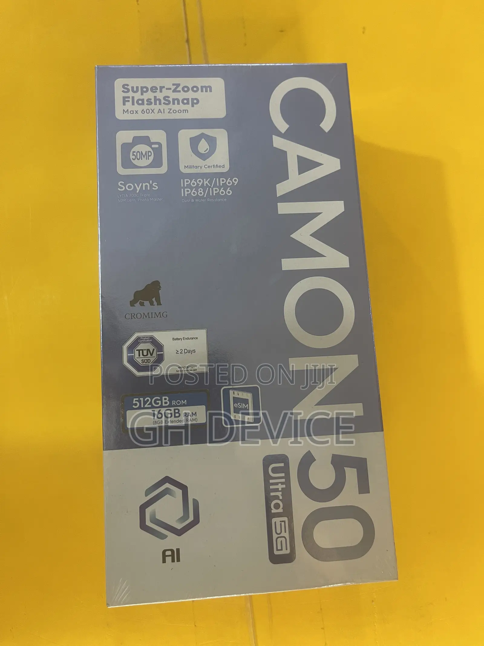 New Tecno Camon 50 Ultra 512 GB Black