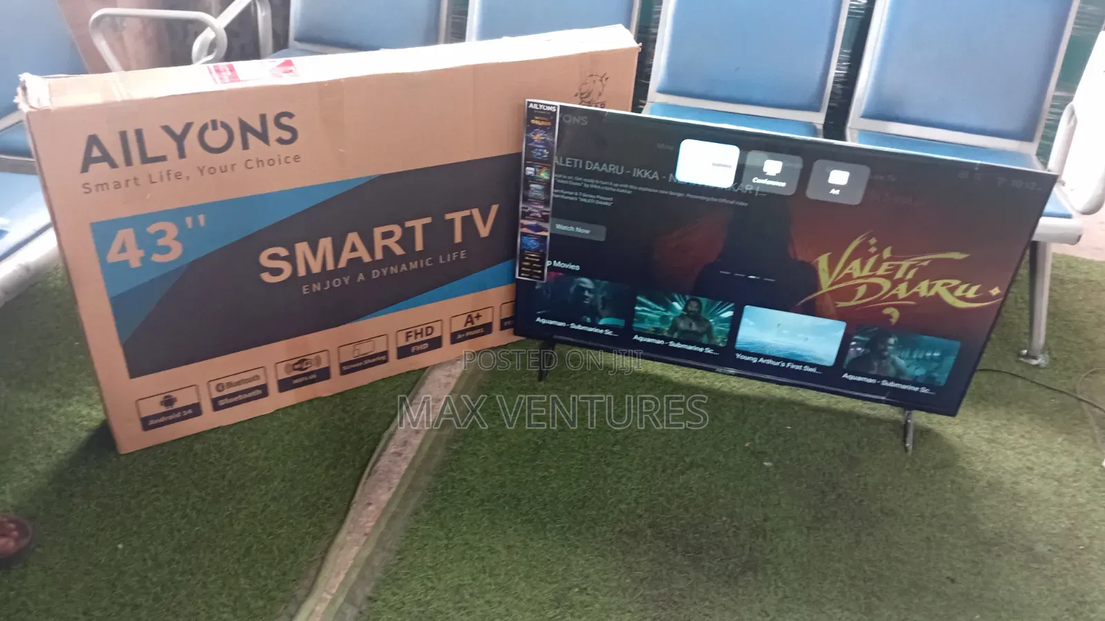 Ailyons 43" Smart TV – Sleek, Smart Ready to 43inches