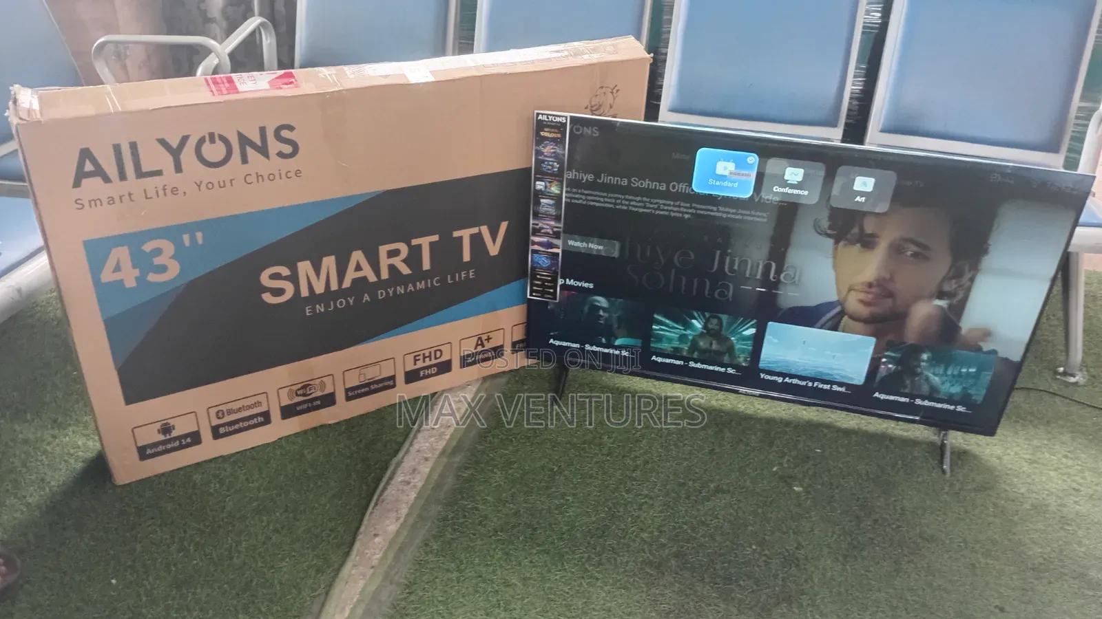 Ailyons 43" Smart TV – Sleek, Smart Ready to 43inches