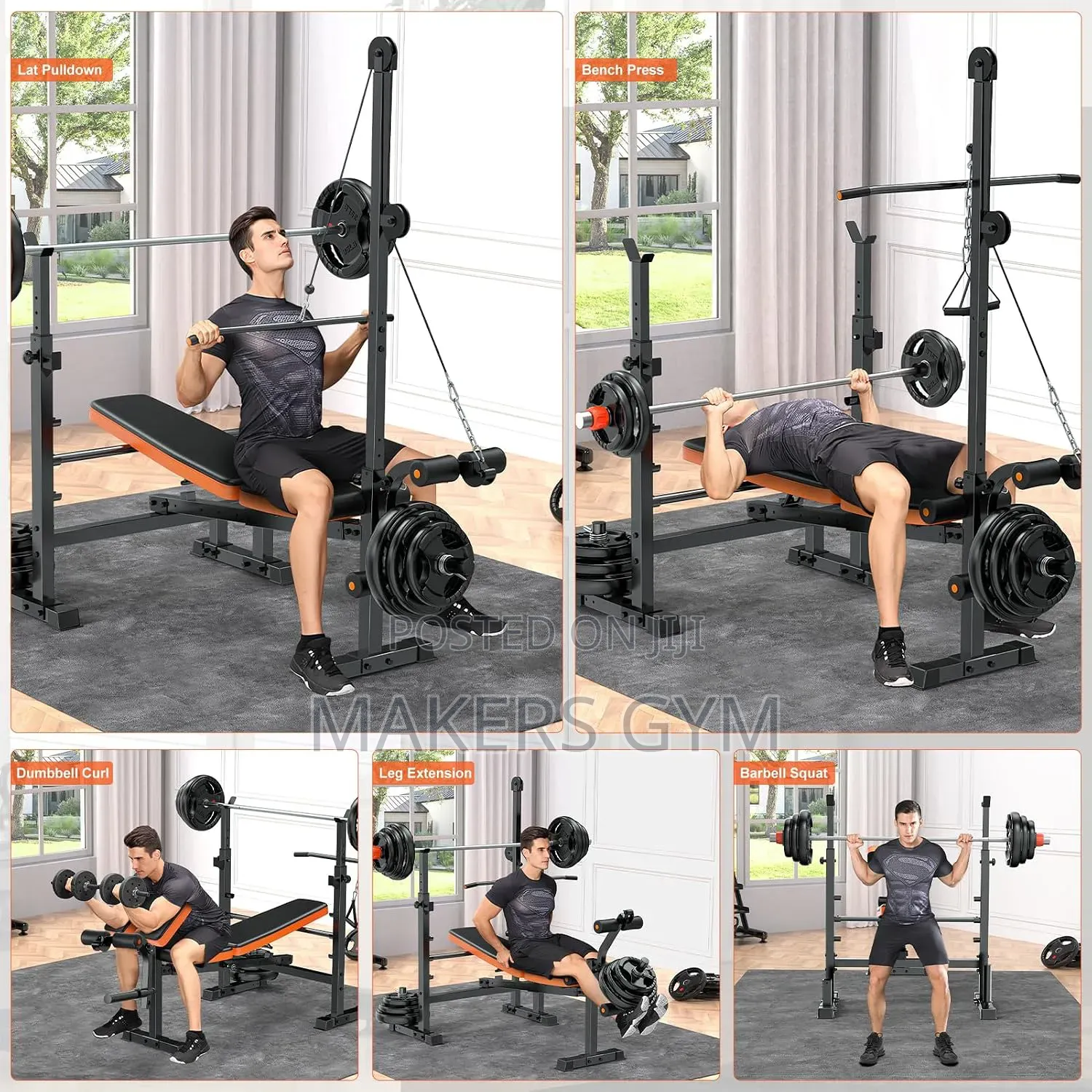 Bench Lat Pulldown Weider Weight Bar Lat