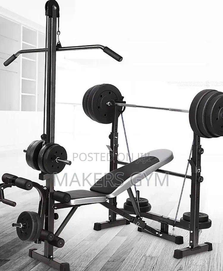 Bench Lat Pulldown Weider Weight Bar Lat