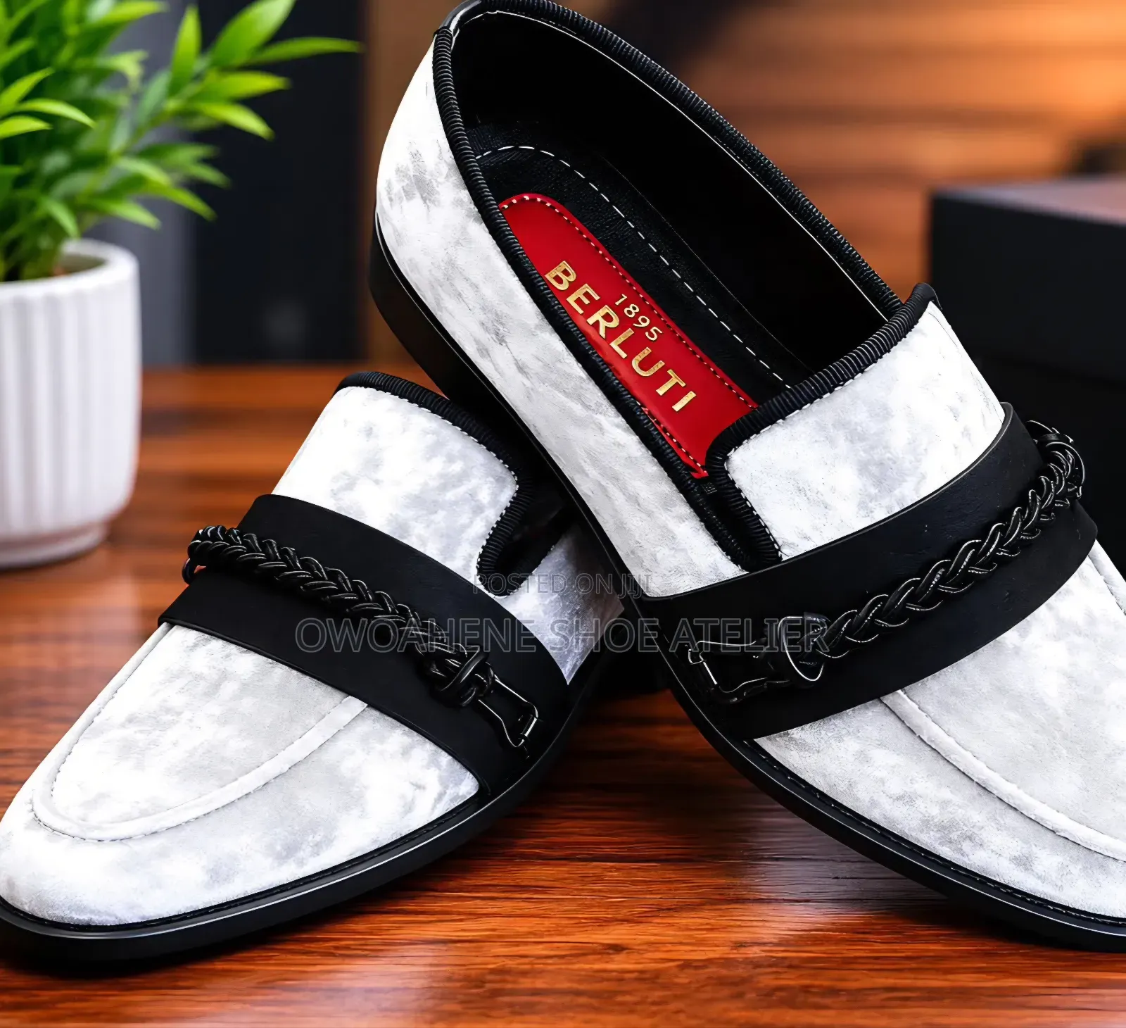 Berluti-Branded Crinkled Velvet Loafers