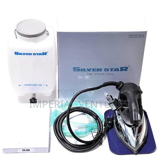 Industrial Silver Star Steam Iron