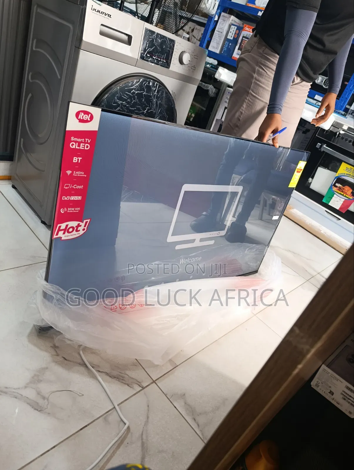 Itel 50′′ Frameless UHD Smart Android