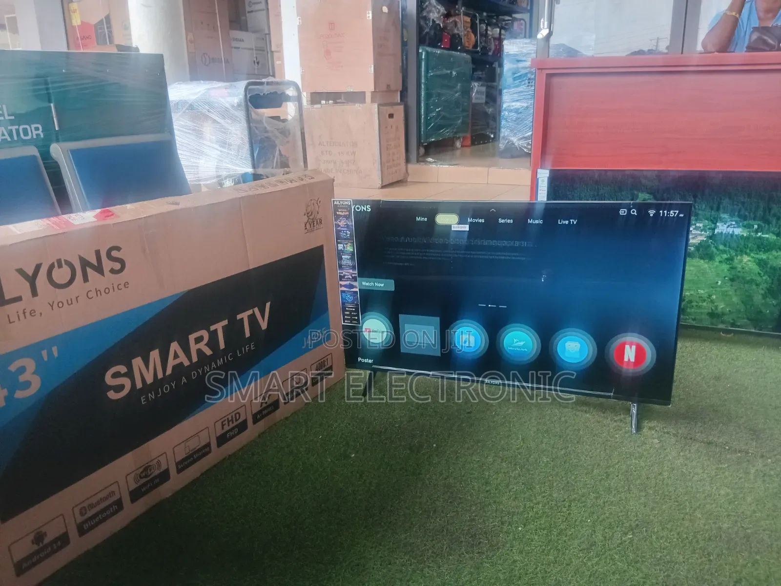 Ailyons LED Smart TV – Sleek Design, Clear Display Smart Features