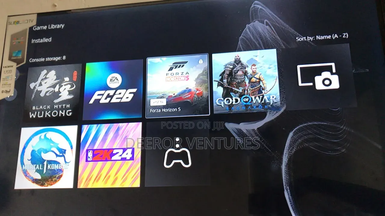 Ps5 Slim Digital With 5 Offline Games On