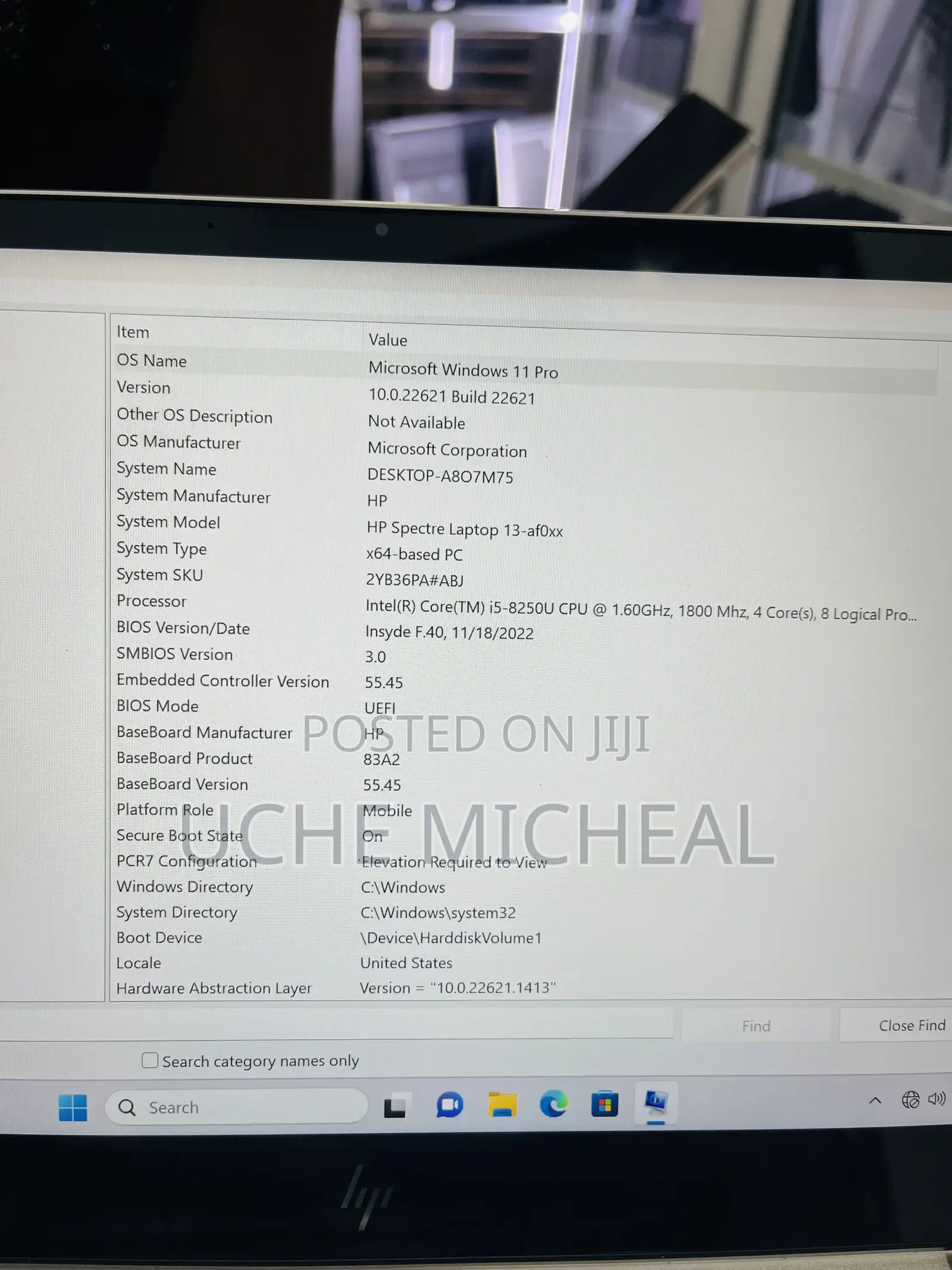 Laptop HP Spectre 13 8GB Intel Core i5 SSD 256GB