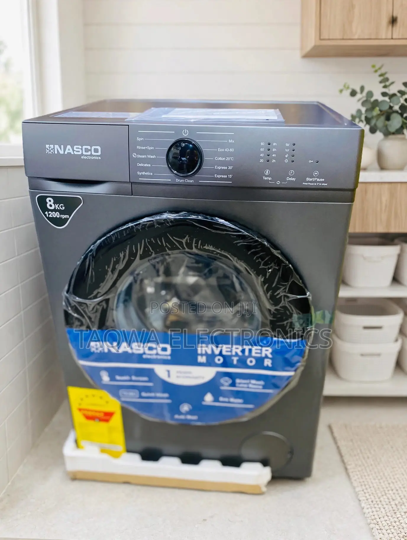 Automatic Nasco 8kg Front Load Washing Machine
