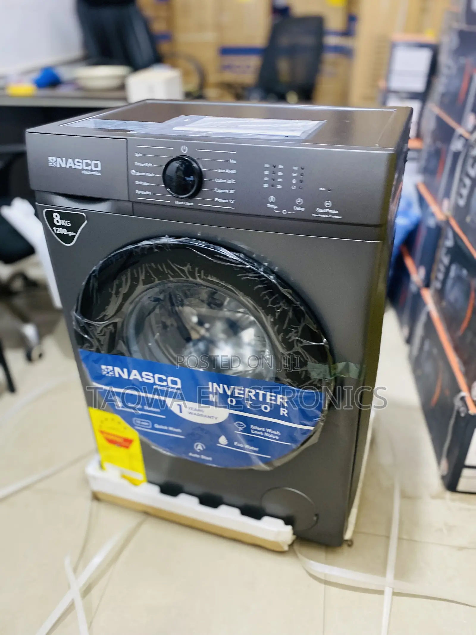 Premium Nasco 8kg Front Load Full Automatic Washing Machine
