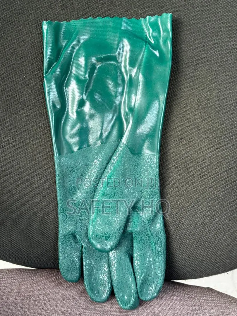 Double Dip Green PVC Glove