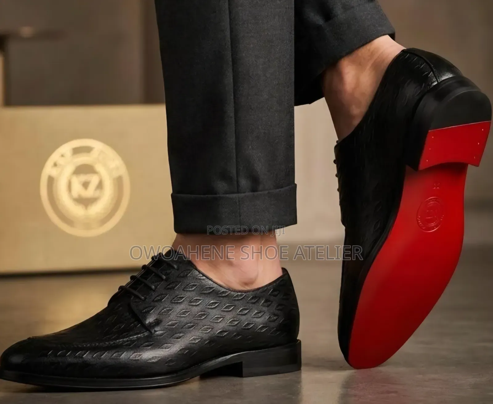 Pair of Men's Black Formal Dress Shoes