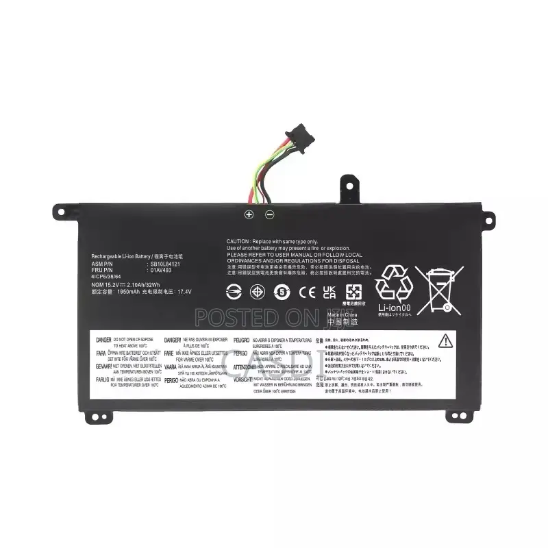 01av493 Battery Lenovo ThinkPad T570 T580 P51s P52s