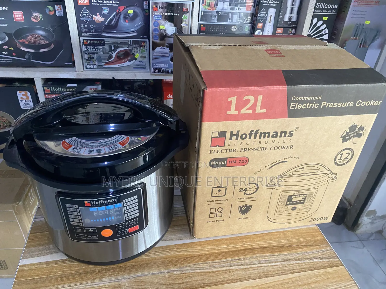 Hoffmans 12L Multi-Function Electric Pressure Cooker