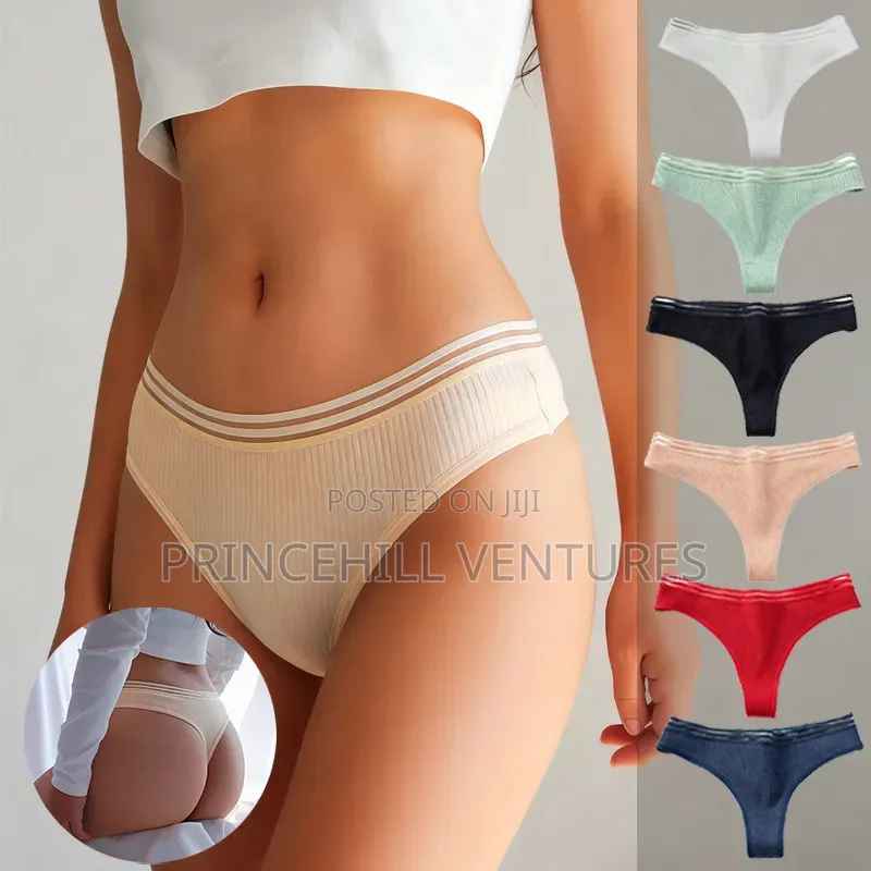 Ladies Cotton Thongs Panties