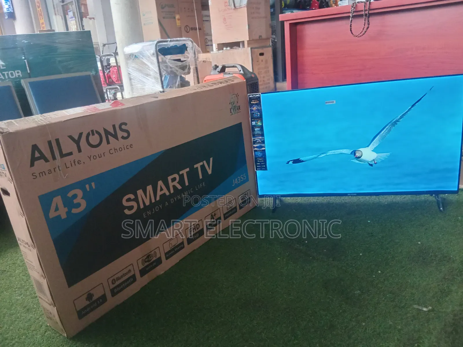 Ailyons 43′′ Smart TV – Immersive Viewing Experience With Modern