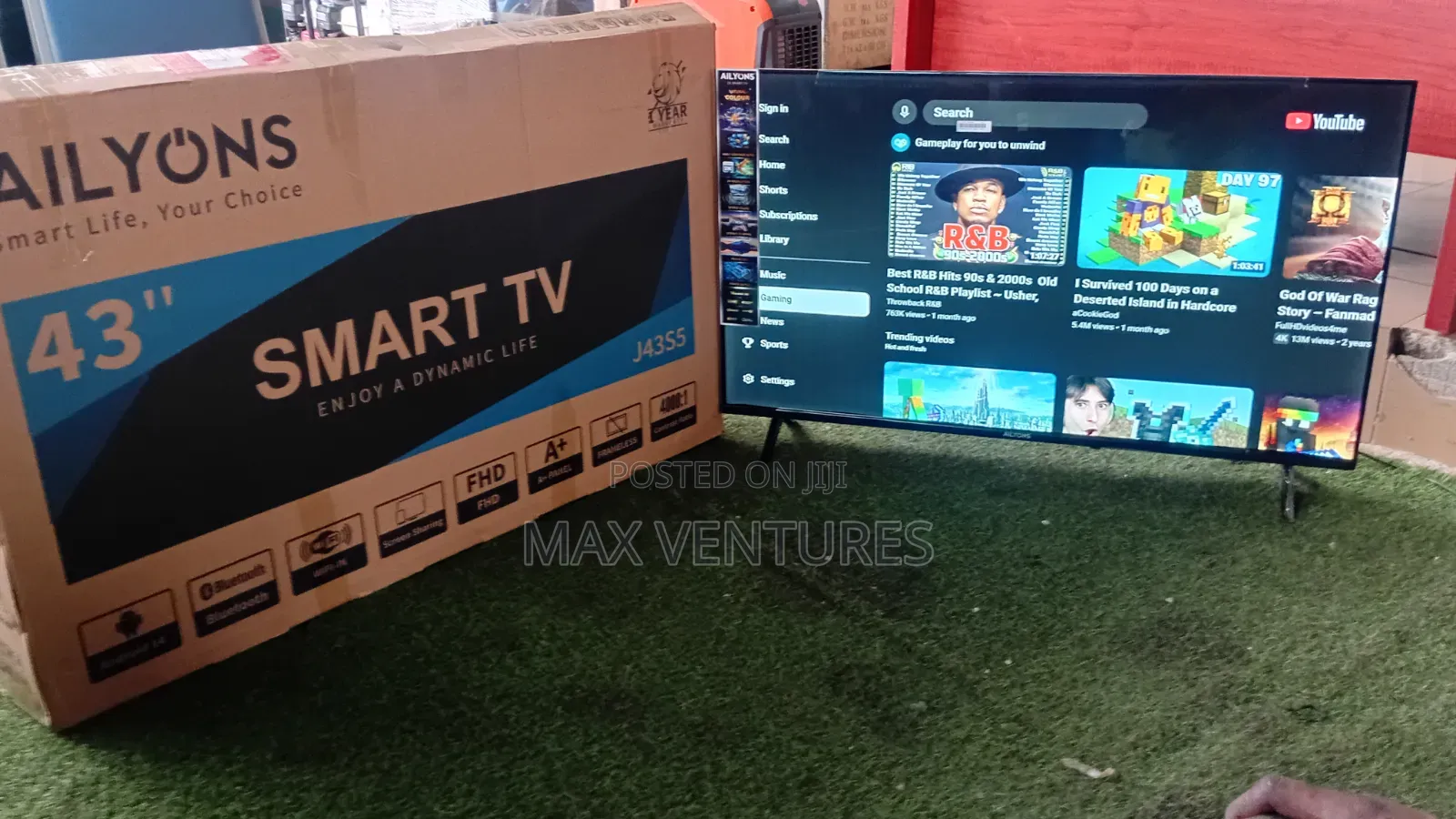 Ailyons 43" Smart TV – Upgrade Your Home Viewing Experience 43inches