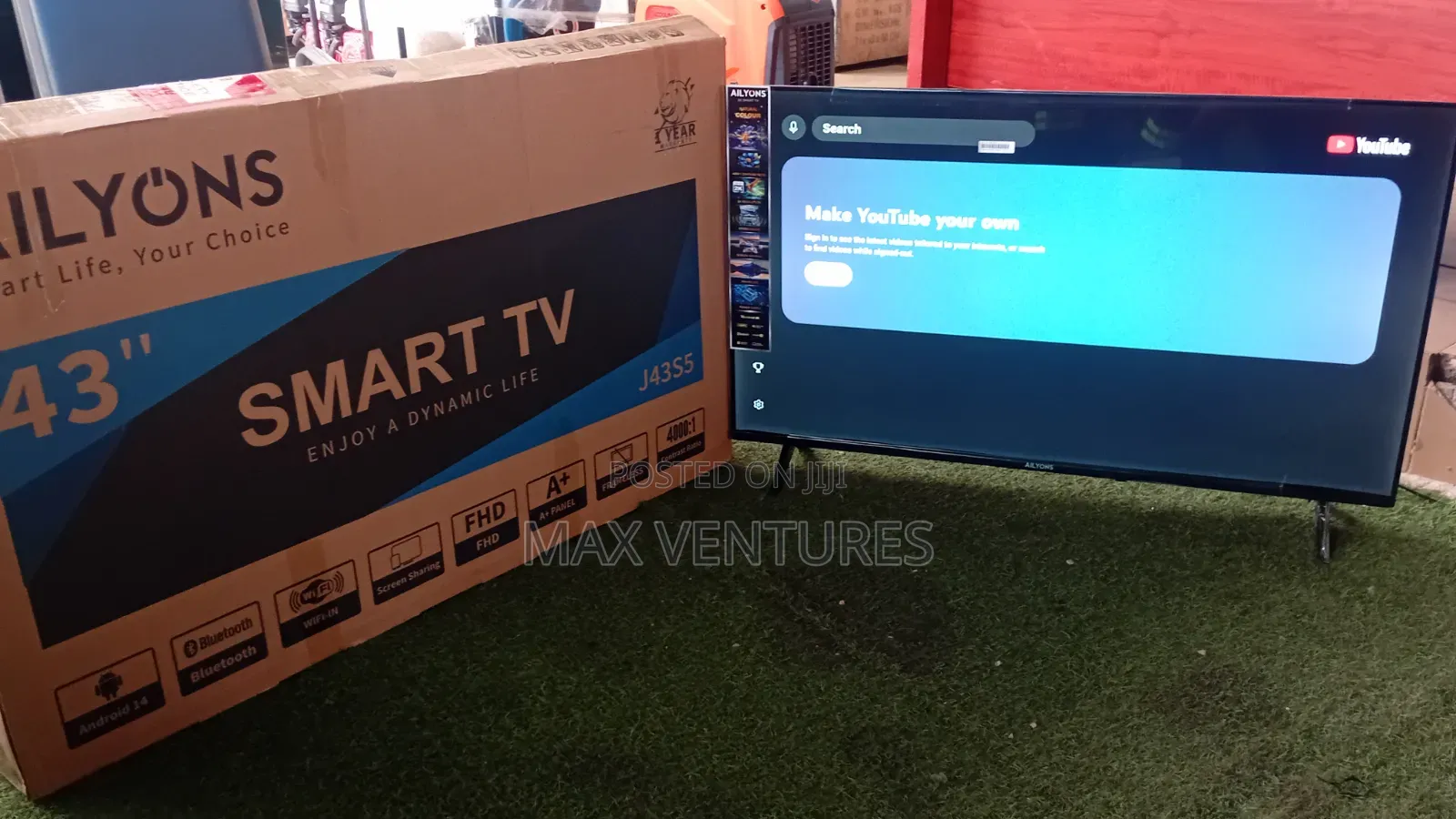Ailyons 43" Smart TV – Upgrade Your Home Viewing Experience 43inches