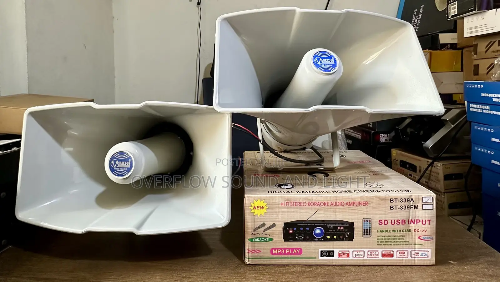 Maxx-on SUH-40 Car Horns and Amplifier Set