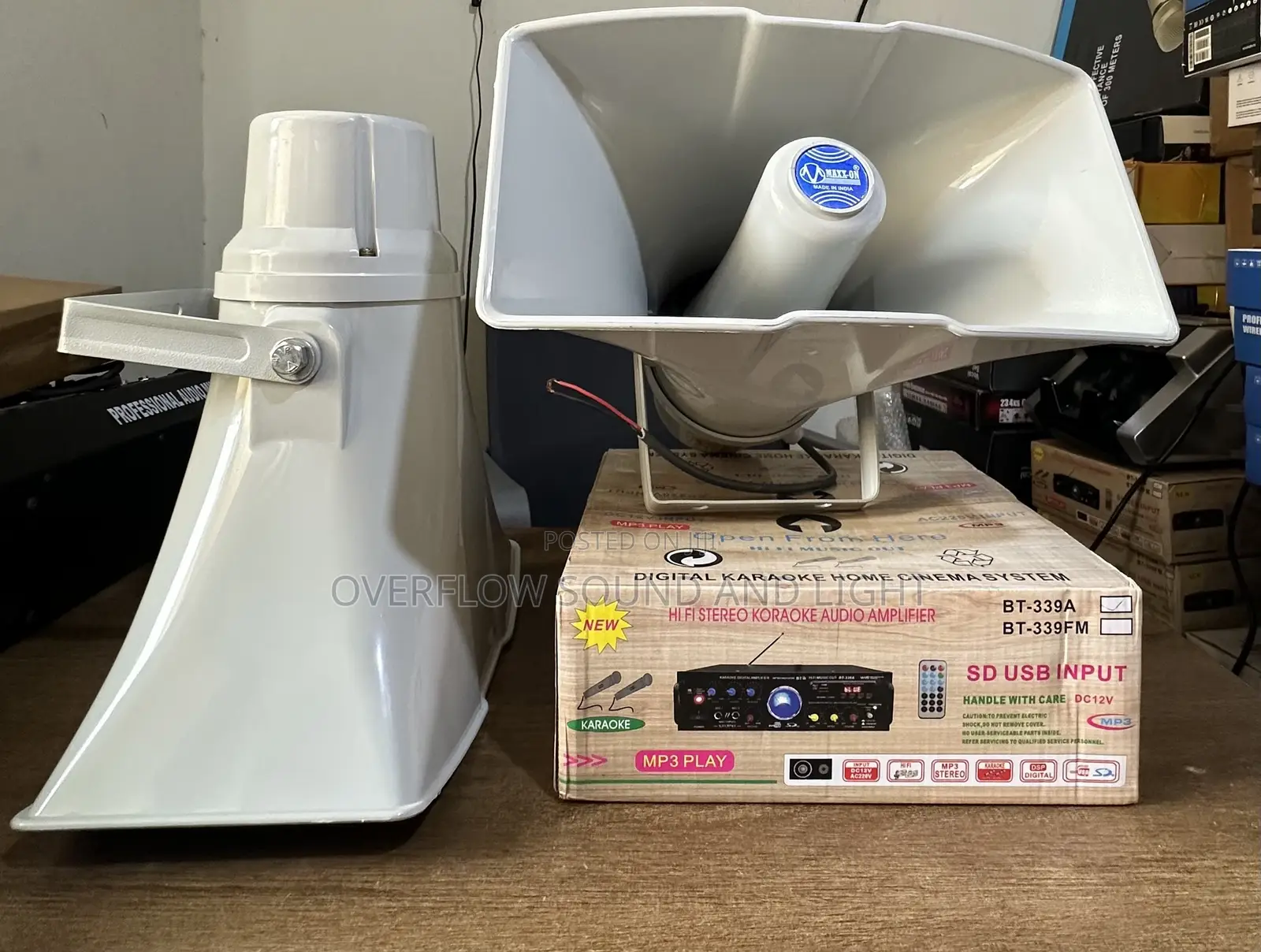 Maxx-on SUH-40 Car Horns and Amplifier Set