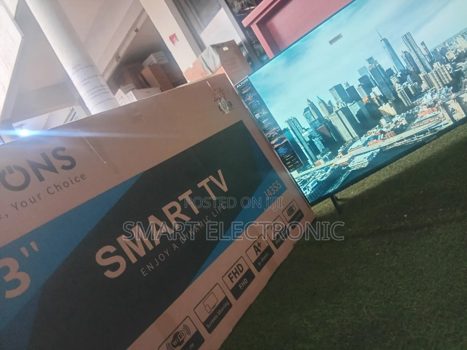 Ailyons 43-Inch Smart TV – Modern Smart Television for Home Business