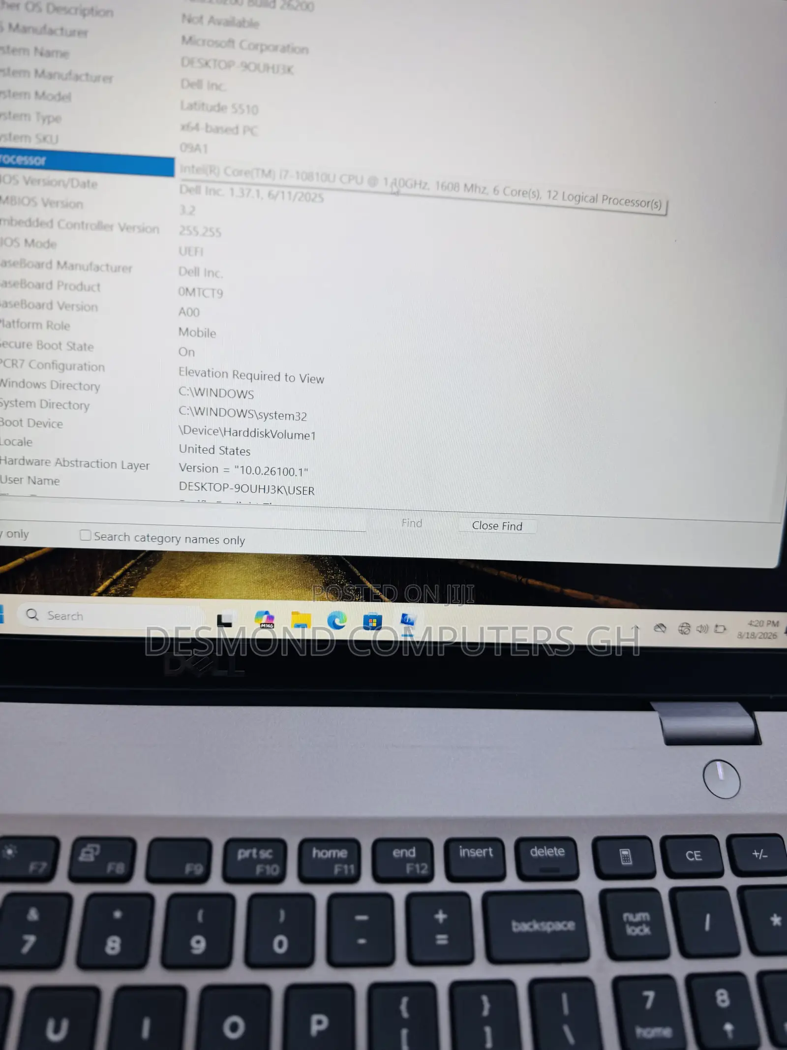 Laptop Dell Latitude 5510 16GB Intel Core i7 SSD 512GB