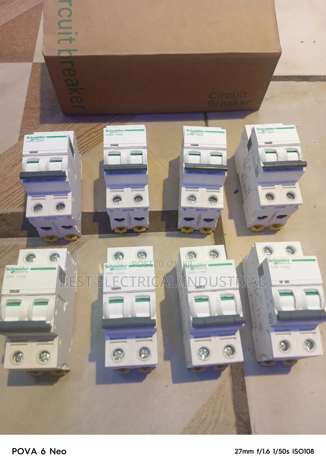 Schneider 2pole Breakers 63A 100A