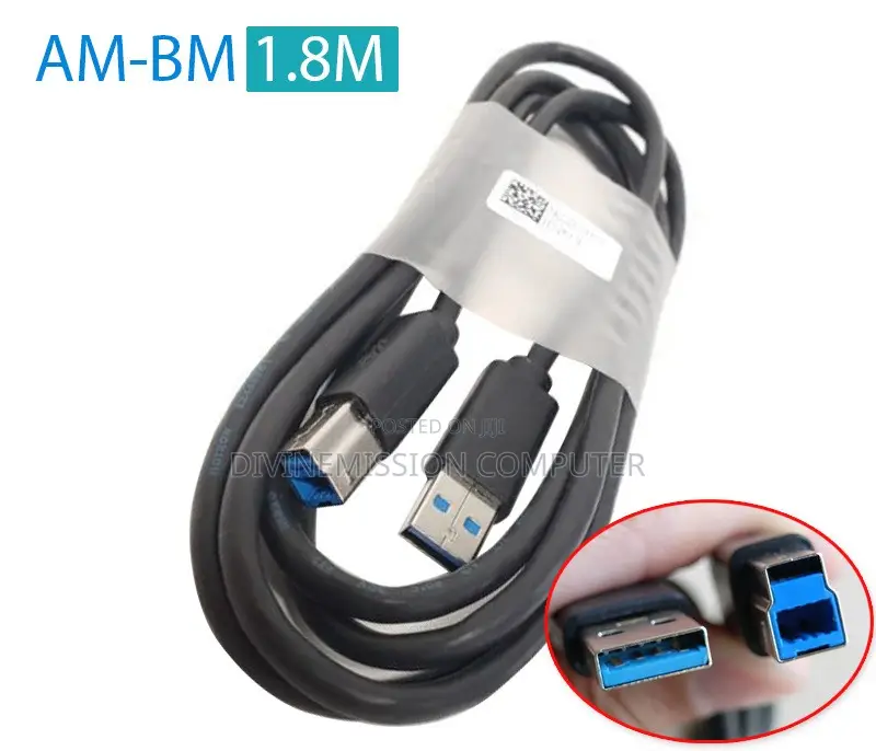 3.0 USB to Printer, External Drive, or Dock Station to Computer Cable