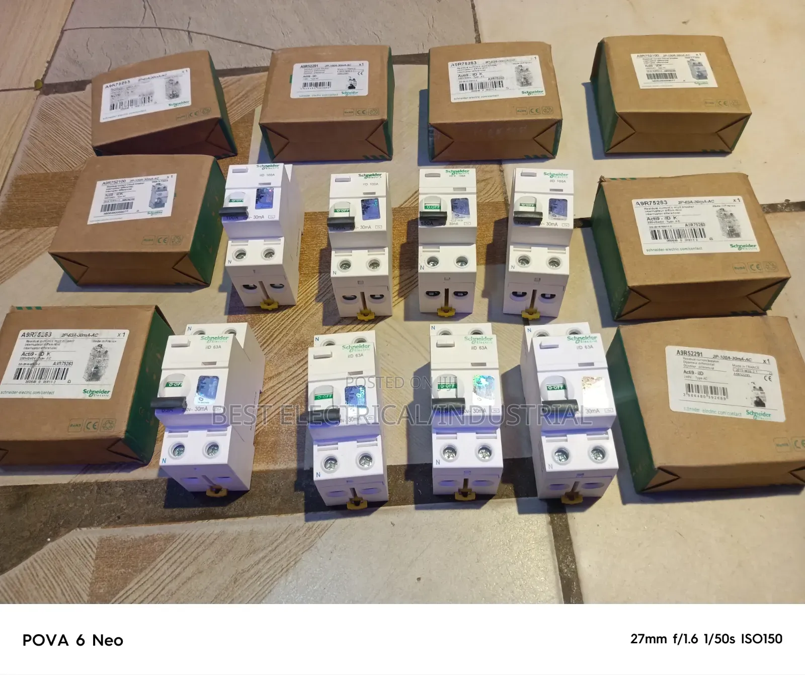 Schneider RCCB Breaker 63a 100a
