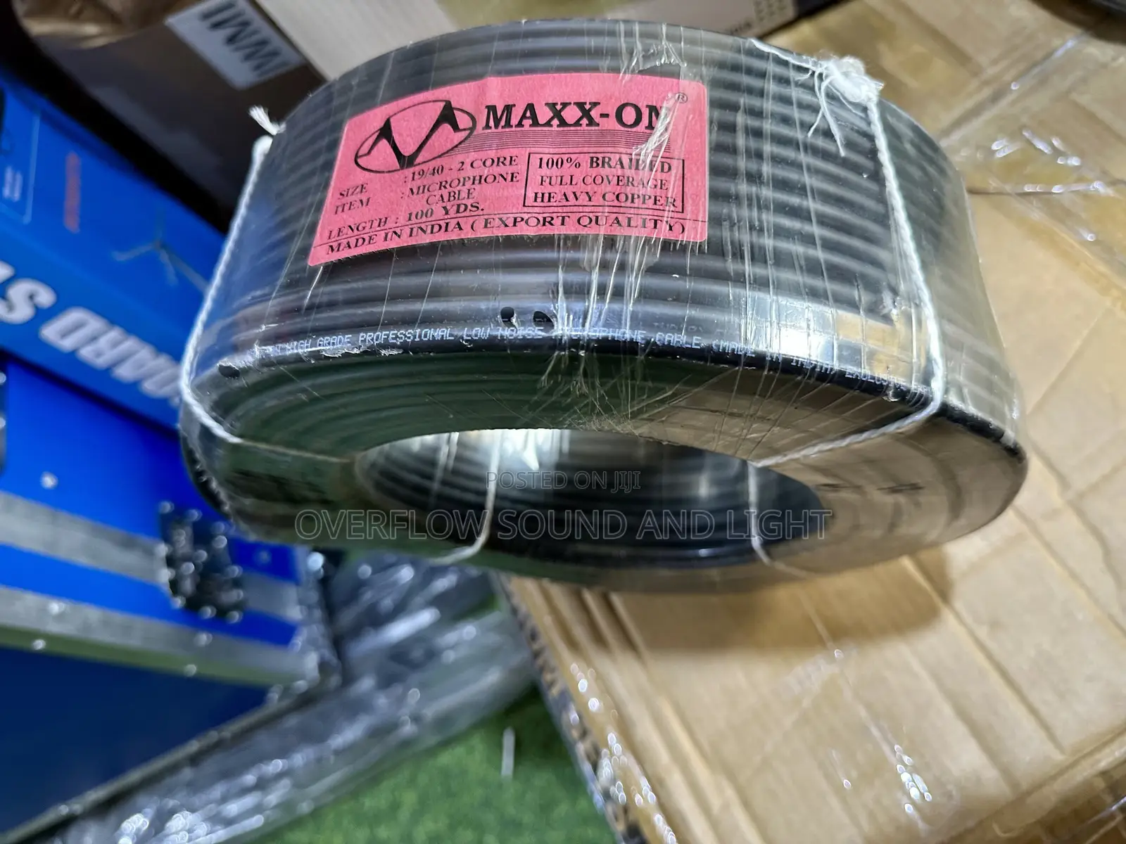 Maxx-on 2-Core Microphone Cable Roll [100 Yards]