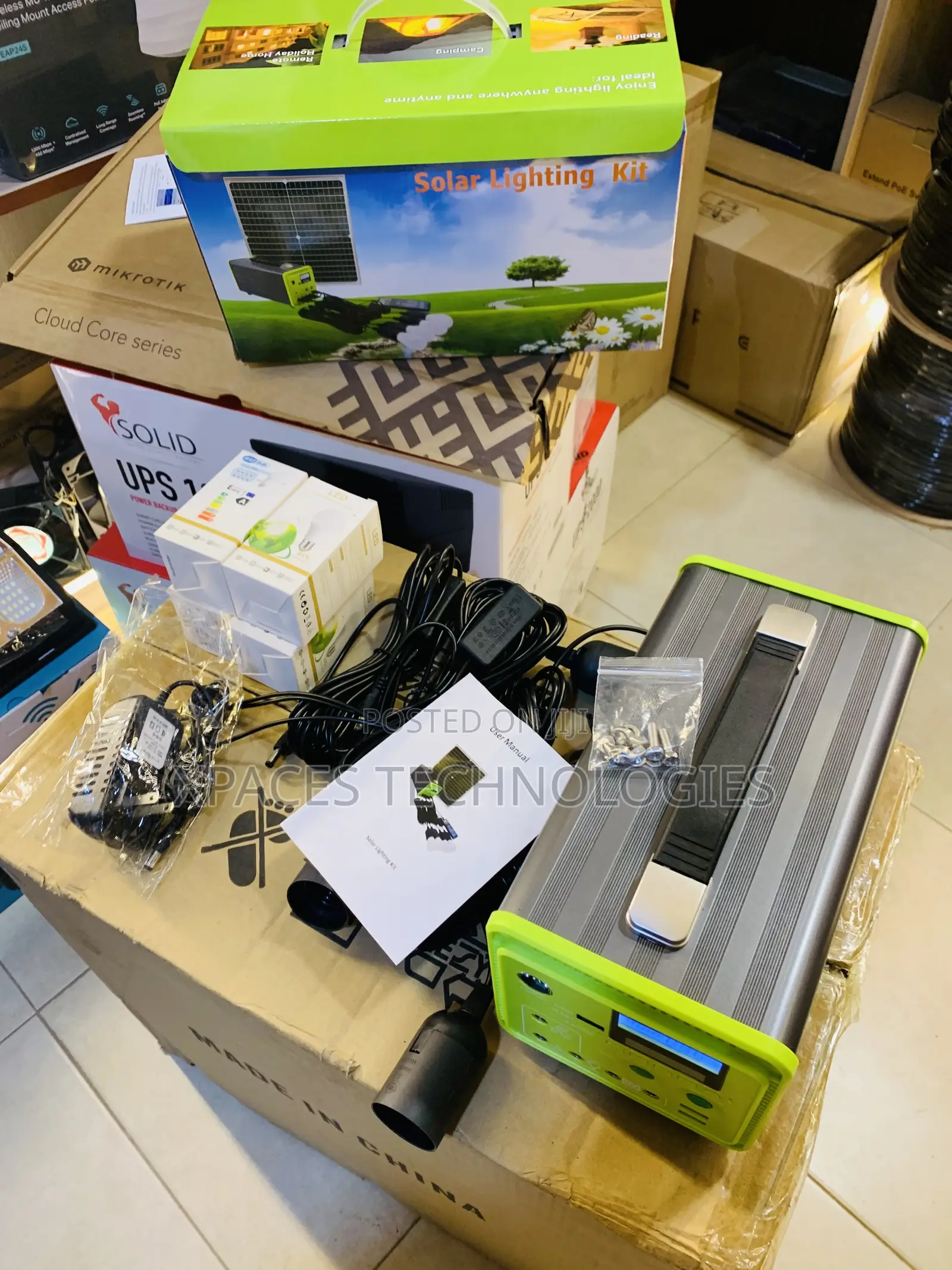 30w Solar Lighting Kit--Light Up Your Life, 15ah Built-in Battery