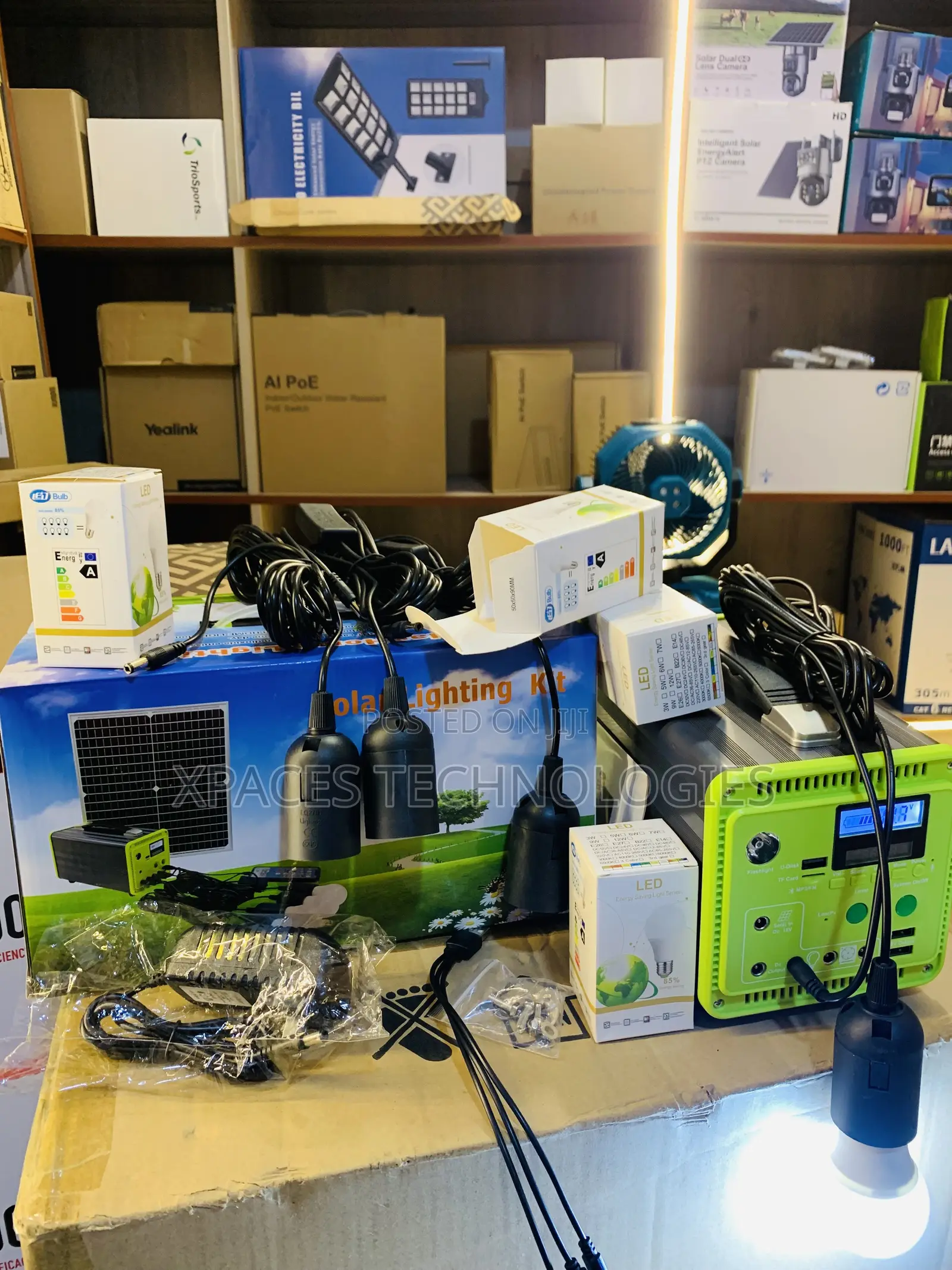 30w Solar Lighting Kit--Light Up Your Life, 15ah Built-in Battery