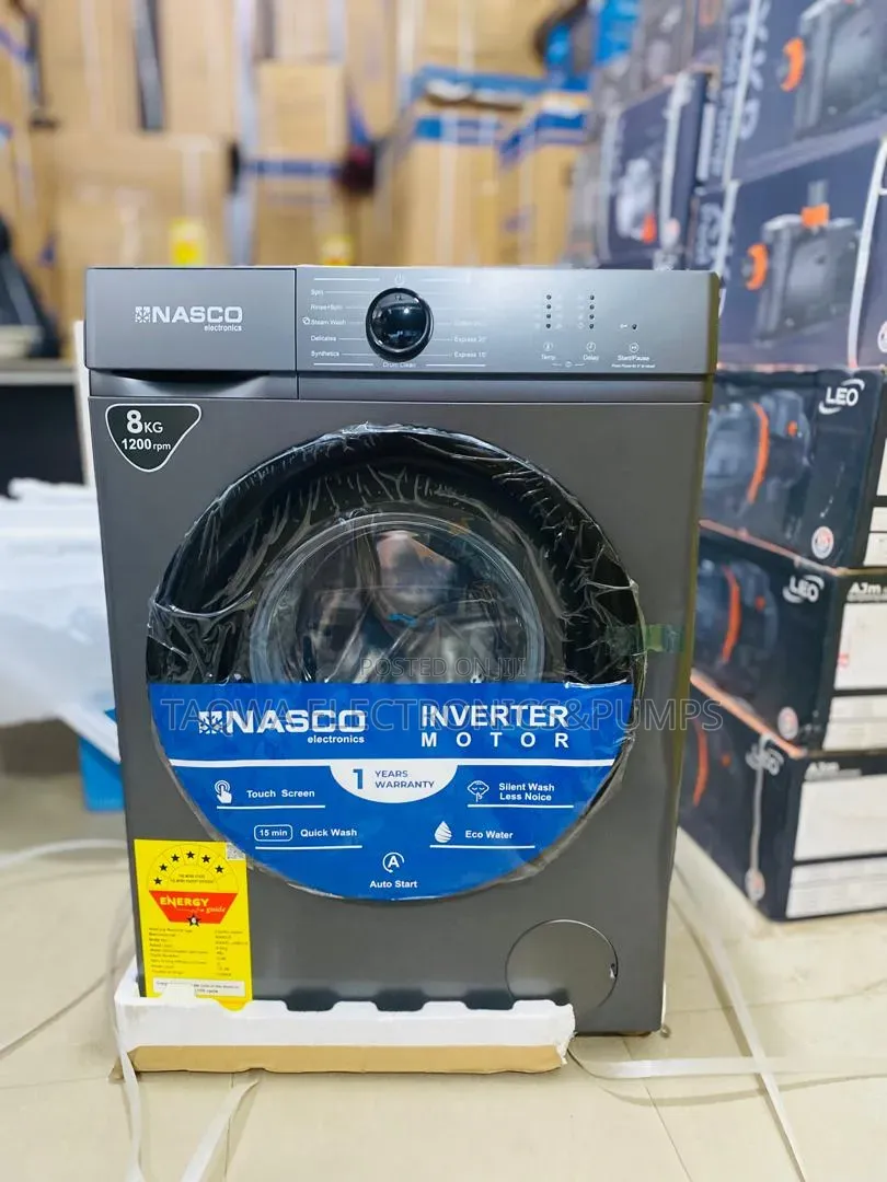 8KG Sized Nasco Front Load Full Automatic Washing Machine